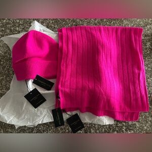Charter Club Cashmere Pink Hat and Scarf Set
